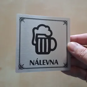Nálevna, 80x80mm, stříbrná, Nebraska