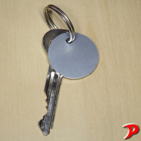 Klíčenka typ C, 30x30 mm, dural, stříbrná