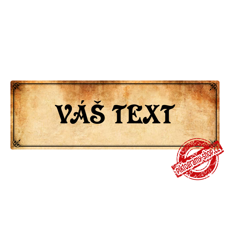 Váš text, 200x66mm Montana
