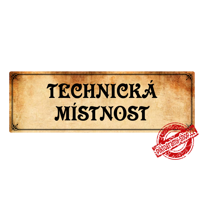 Technická místnost, 200x66mm Montana