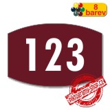 Číslo na dveře, typ 25