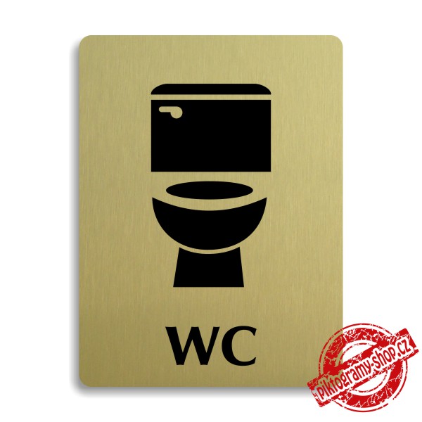 Piktogram WC unisex, 100x133mm