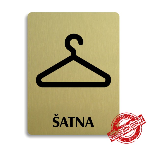 Piktogram Šatna, 100x133mm