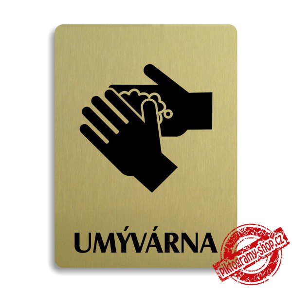 Piktogram Umývárna, 100x133mm