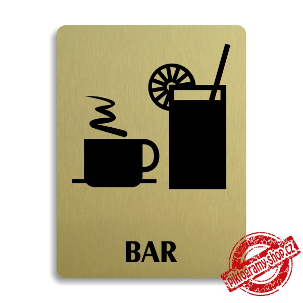 Piktogram Bar, 100x133mm