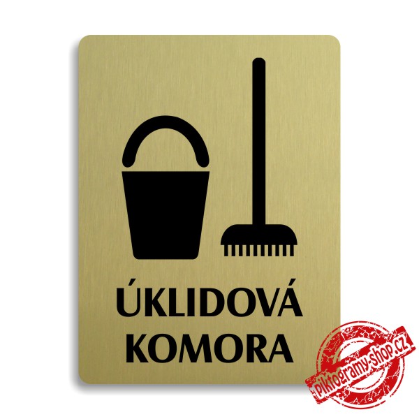 Piktogram Úklidová místnost, 100x133mm