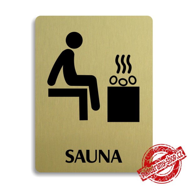 Piktogram Sauna, 100x133mm