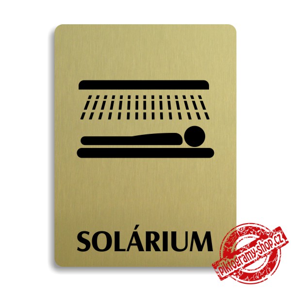 Piktogram Solárium, 100x133mm