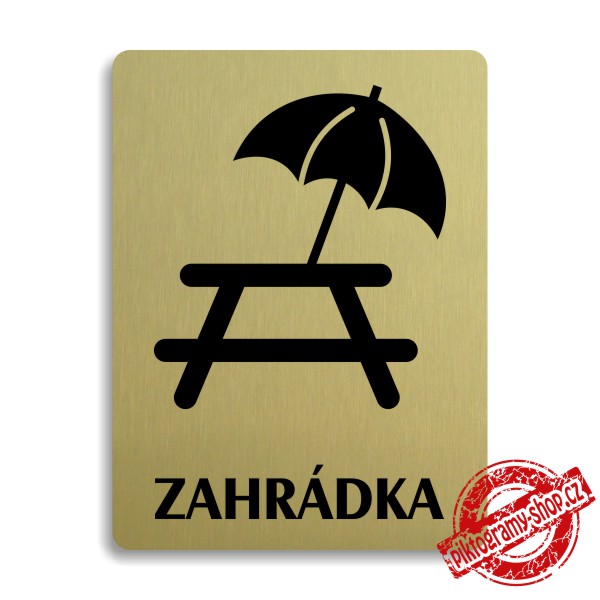 Piktogram Zahrádka, 100x133mm