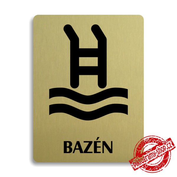 Piktogram Bazén, 100x133mm