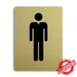 Piktogram WC muži, 100x133mm 