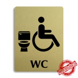 Piktogram WC invalida, 100x133mm 