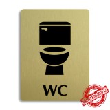 Piktogram WC unisex, 100x133mm 