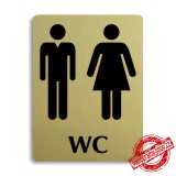 Piktogram WC společné, 100x133mm 