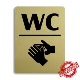 Piktogram WC + umývárna, 100x133mm 