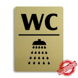 Piktogram WC + sprcha, 100x133mm 
