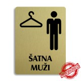 Piktogram Šatna muži, 100x133mm 