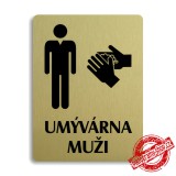 Piktogram Umývárna muži, 100x133mm 