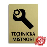 Piktogram Technická místnost, 100x133mm 