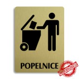 Piktogram Popelnice, 100x133mm 