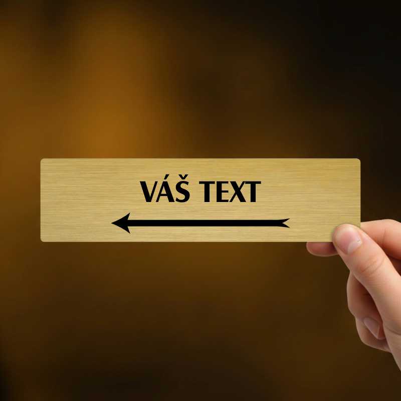Váš text šipka vlevo, Florida, zlatá