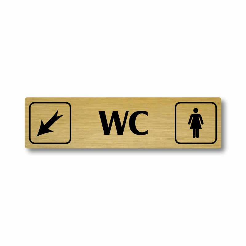 WC ženy vlevo dolů, Florida, stříbrná