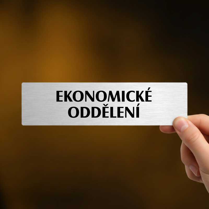 Ekonomické oddělení, popiska, 180x45mm