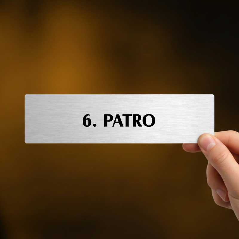 6.patro, popiska, 180x45mm