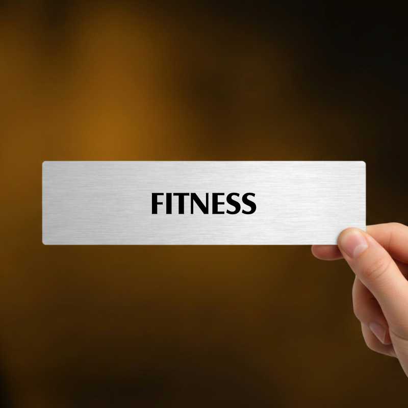 Fitness, popiska, 180x45mm