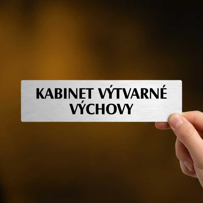 Kabinet výtvarné výchovy, popiska, 180x45mm