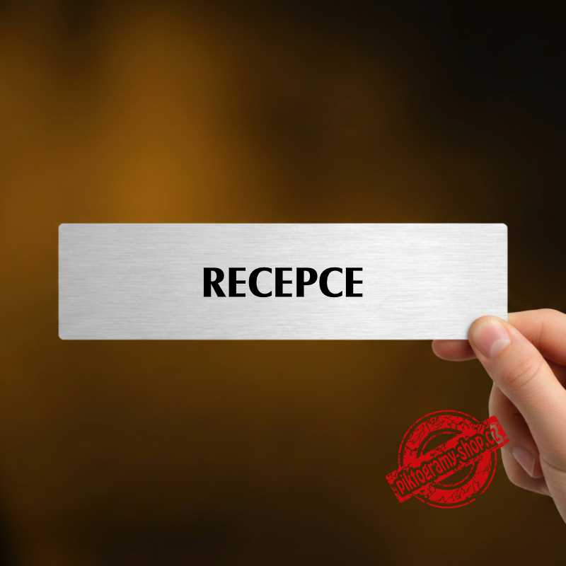 Recepce, popiska, 180x45mm