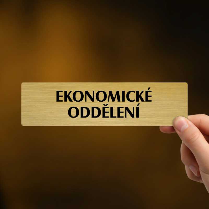 Ekonomické oddělení, popiska, 180x45mm