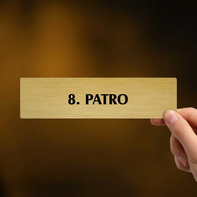 8. patro, popiska, 180x45mm