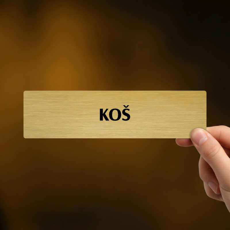 Koš, popiska, 180x45mm