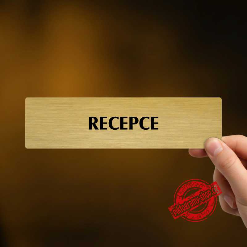 Recepce, popiska, 180x45mm