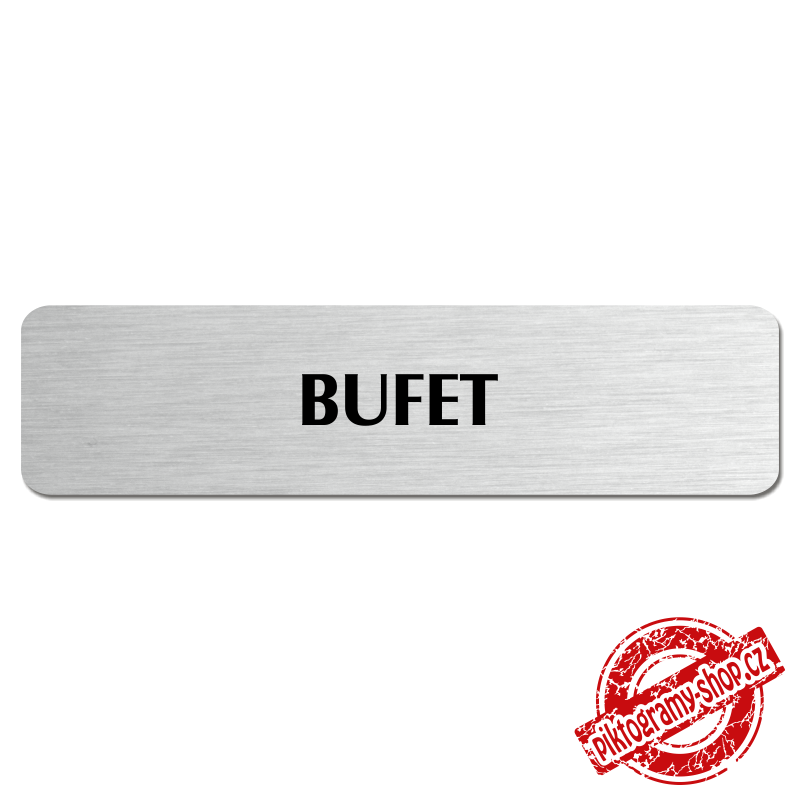 Bufet, popiska, 180x45mm