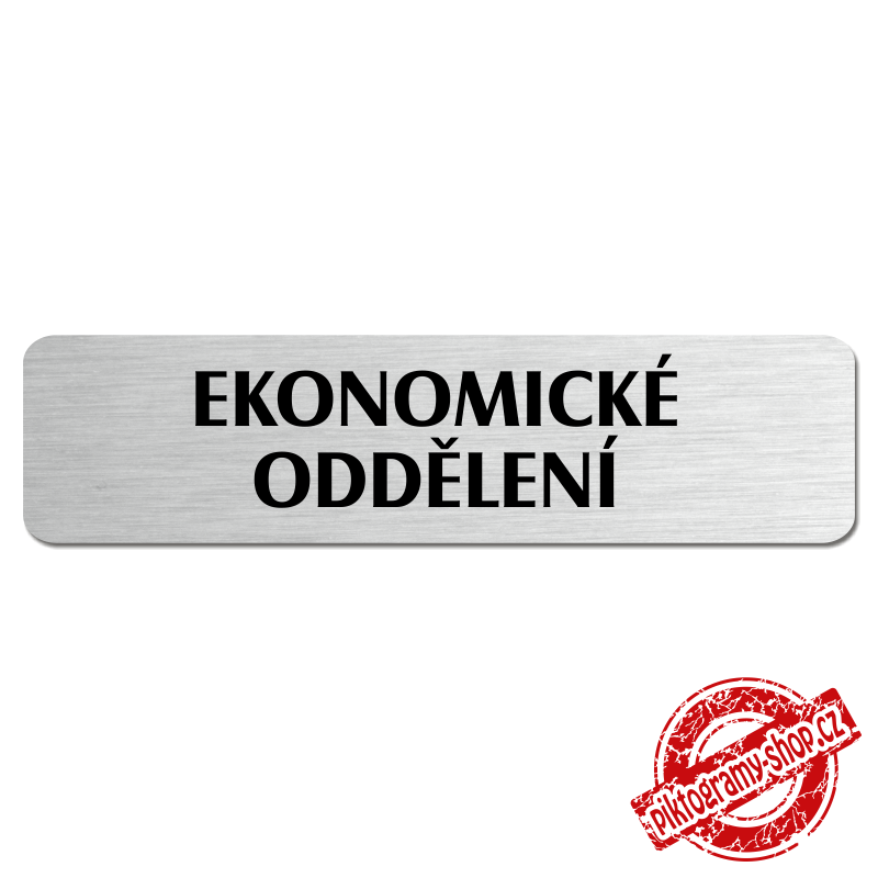 Ekonomické oddělení, popiska, 180x45mm
