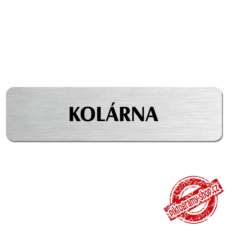 Kolárna, popiska, 180x45mm