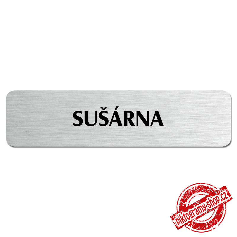 Sušárna, popiska, 180x45mm