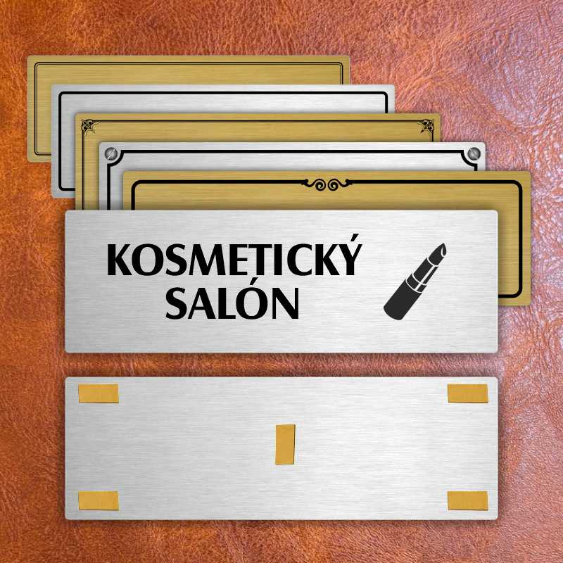 Kosmetický salón, 240x79mm, zlatá popiska 