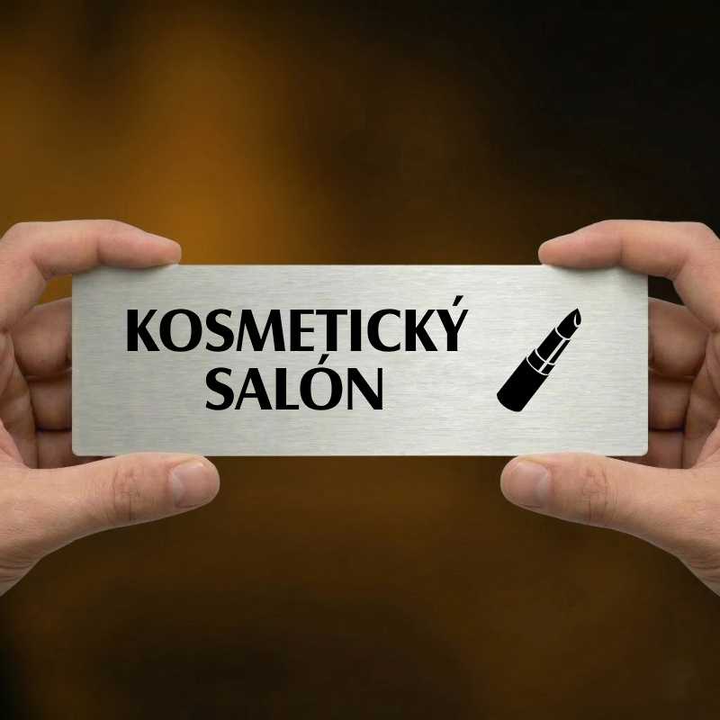 Kosmetický salón, 240x79mm, zlatá popiska 