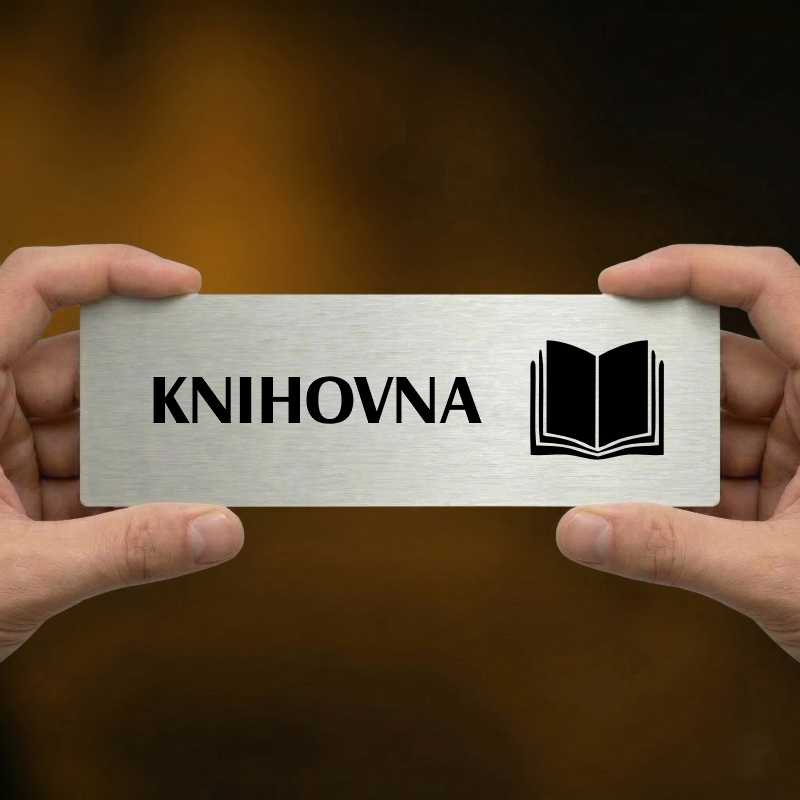 Knihovna, 240x79mm, zlatá popiska 