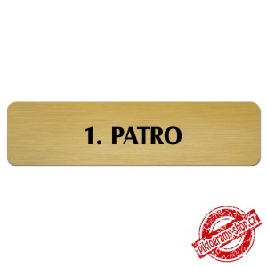Označení patra, 1. patro, stříbrný
