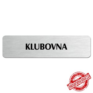Klubovna, popiska, 180x45mm