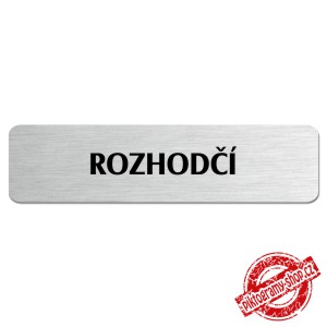 Rozhodčí, popiska, 180x45mm