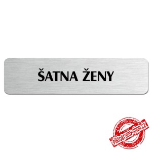 Šatna ženy, popiska, 180x45mm
