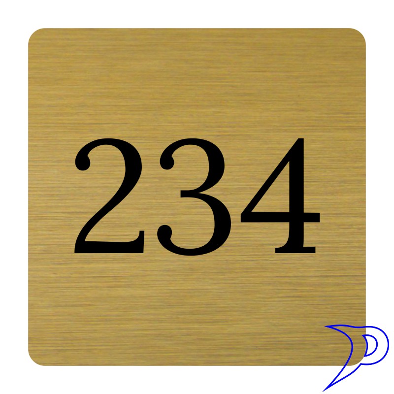Plechové číslo, bez rámečku