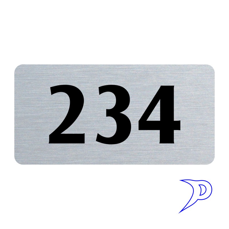 Plechové číslo 50x25mm, bez rámečku