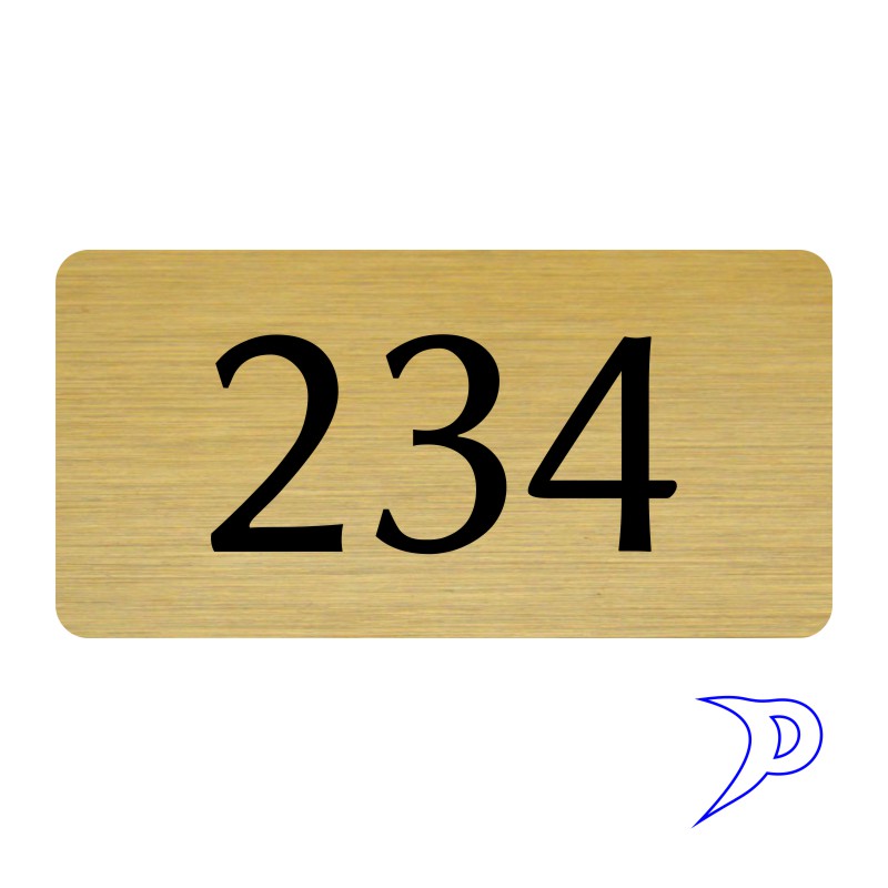 Plechové číslo, bez rámečku