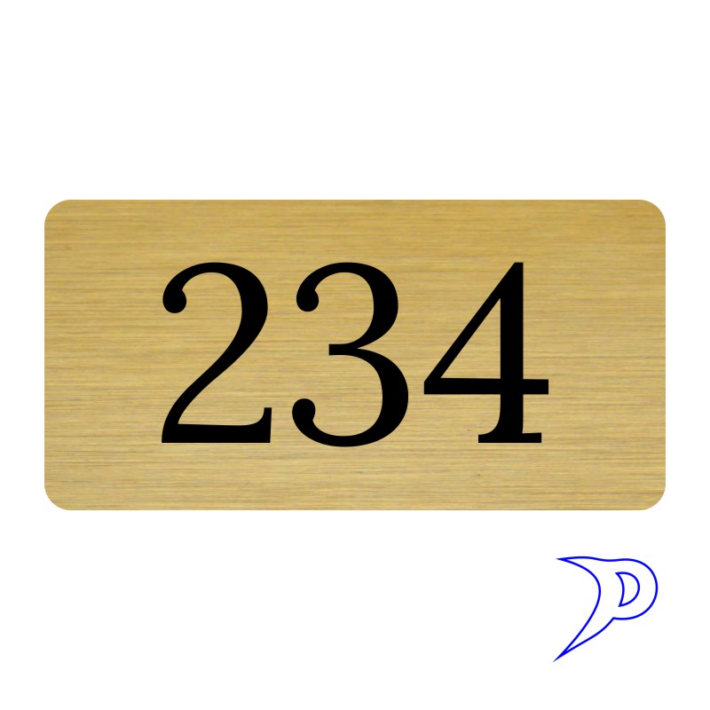 Plechové číslo, bez rámečku
